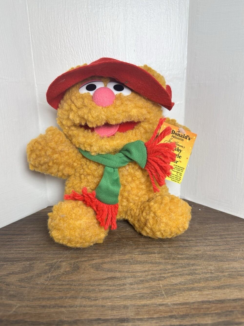 Baby Fozzie Bear Christmas McDonald's Plush with Tags 1987